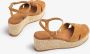 Bruin Tinten Konnie Sandalen Met Sleehak Dames Cognac - Thumbnail 11