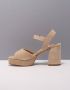 UNISA Sandalen Dames Odran Maat: 41 Materiaal: Suède Kleur: Beige - Thumbnail 10