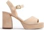 Bruin Tinten Odran Sandalen Dames Beige - Thumbnail 4