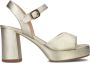 Bruin Tinten Strappy Sandals Odran Sandalen Dames Goud - Thumbnail 3