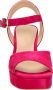 Bruin Tinten Strappy Sandals Odran Sandalen Dames Roze - Thumbnail 7