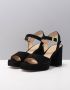 Unisa Odran Sandalen Dames Zwart - Thumbnail 11