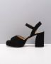 Unisa Odran Sandalen Dames Zwart - Thumbnail 5