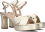 Unisa Onoa sandalette van leer met metallic finish - Thumbnail 14