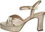 Unisa Onoa sandalette van leer met metallic finish - Thumbnail 16