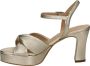 Unisa Onoa sandalette van leer met metallic finish - Thumbnail 19