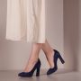 Unisa Pascual Pumps High Heels Schoenen Hoge Hak Dames Blauw - Thumbnail 6