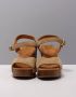 Unisa Stijlvolle Taupe Suède Sandalen met Houten Hak Beige Dames - Thumbnail 8