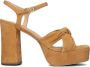 UNISA Sandalen Dames Umi Maat: 41 Materiaal: Suède Kleur: Cognac - Thumbnail 2