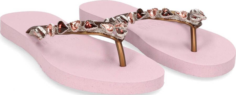 Uzurii Dames Teenslippers Heart Bronze Paars - Foto 15