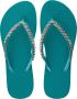 Uzurii Dames Teenslippers White Classic Groen - Thumbnail 7