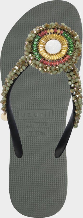 Uzurii Maria Army Green Dames Slippers Army Green | Groen | Kunststof