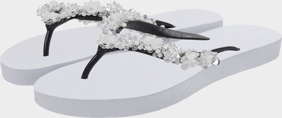 Uzurii Precious Bloom White Dames Slippers White | Wit | Precious Bloom White - Foto 4