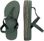 Uzurii Raffia Deleuxe Dames Sandalen Army Green Groen Kunststof - Thumbnail 5