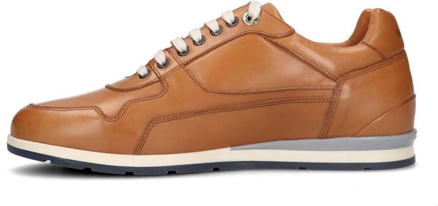 Van Lier Heren Cognac leren sneakers