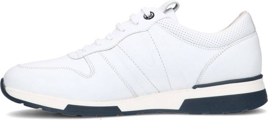 Van Lier Heren Witte leren sneakers