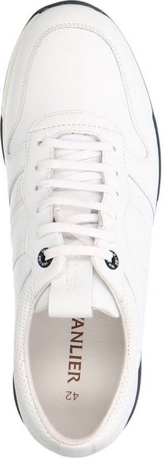 Van Lier Heren Witte leren sneakers