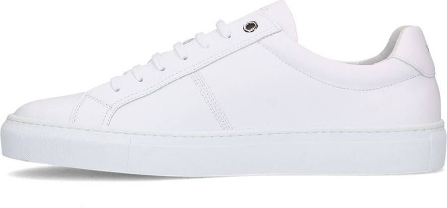 Van Lier Heren Witte leren sneakers