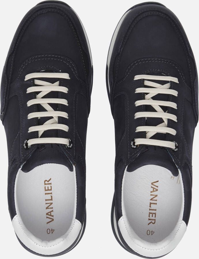 Van Lier Positano Sneakers blauw Nubuck