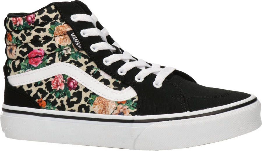 Vans Filmore Hi Floral meisjes sneaker Zwart multi