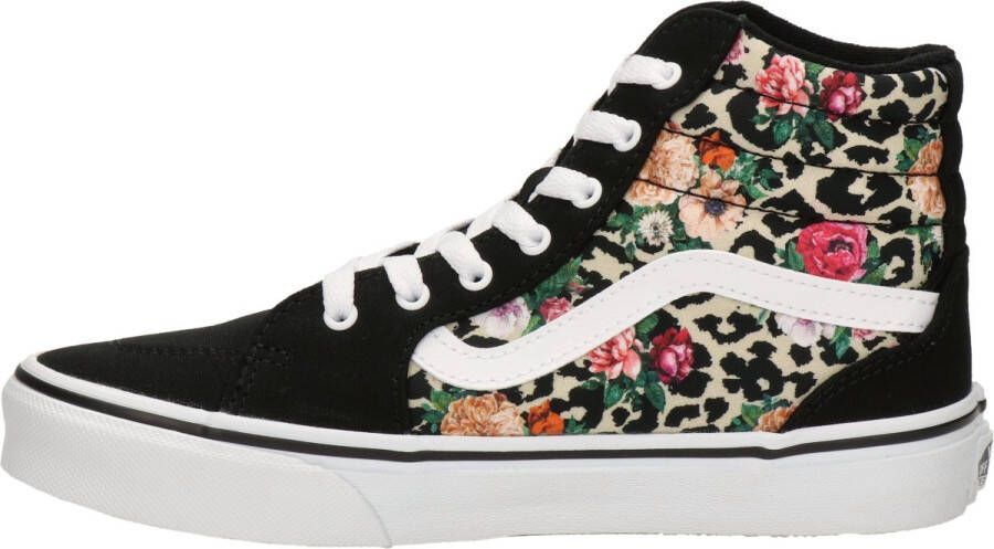 Vans Filmore Hi Floral meisjes sneaker Zwart multi