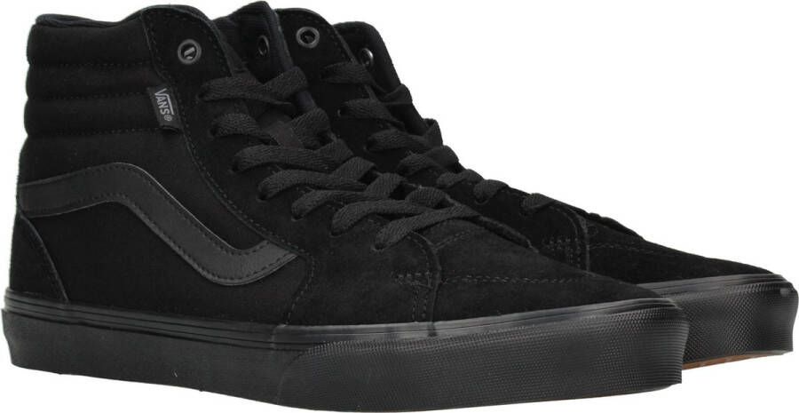 Vans Sk8 Hi Heren Schoenen Black Leer Textil 5 Foot Locker