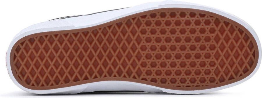 Vans Zwarte leren sneaker met witte details Black Heren - Foto 6