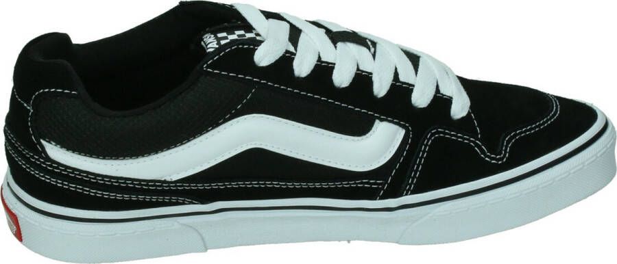 Vans Zwarte leren sneaker met witte details Black Heren - Foto 9