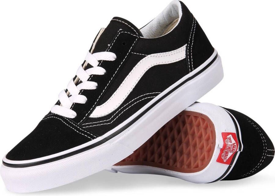 Vans Old Skool voorschools Schoenen Black Leer Textil 5 Foot Locker - Foto 15