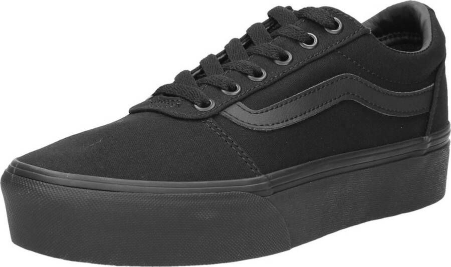 Vans Ward Platform Dames Sneakers (Canvas) Black Black - Foto 9