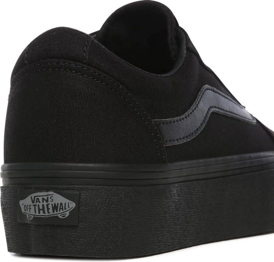 Vans Ward Platform Dames Sneakers (Canvas) Black Black - Foto 3