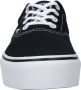 Vans Doheny Platform Canvas Dames Sneakers Black White - Thumbnail 7