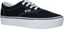 Vans Doheny Platform Canvas Dames Sneakers Black White - Thumbnail 5