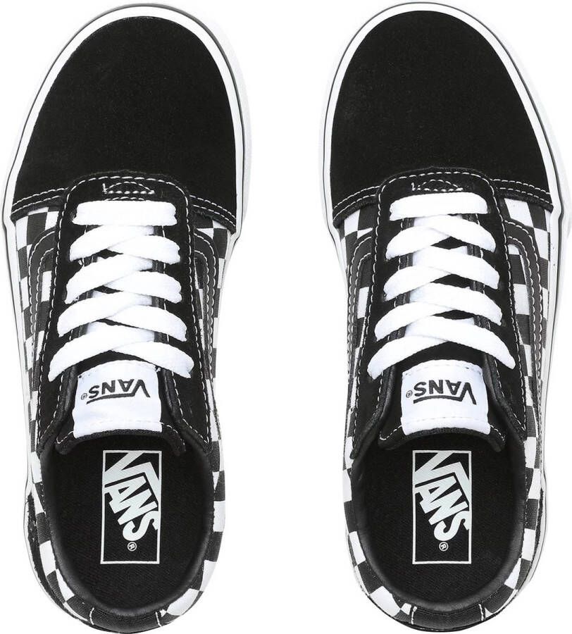 Vans Youth Ward Sneakers (Checkered) Black True White