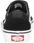 Vans Youth Ward V Suede Canvas Sneakers Black White - Thumbnail 12