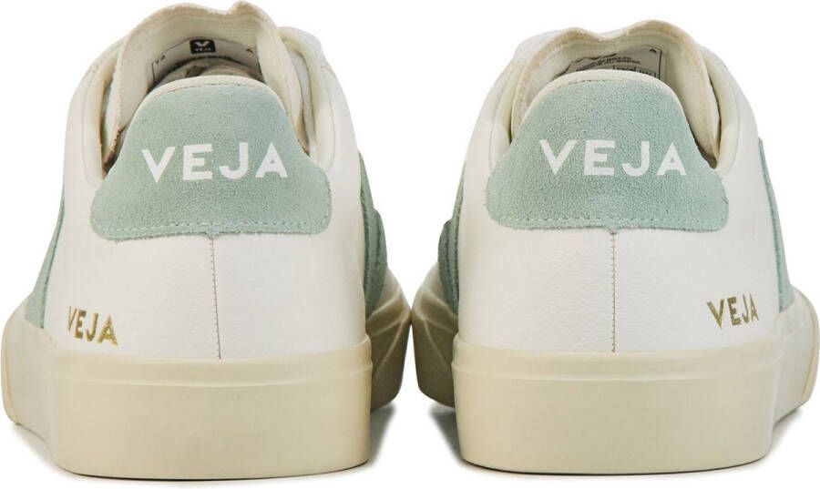 Veja Sneakers Dames Lage sneakers Damesschoenen Leer Campo led Wit groen