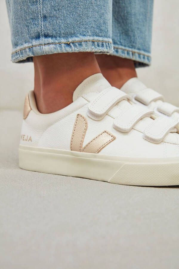 Veja Sneakers Dames Lage sneakers Damesschoenen Leer Recife Goud