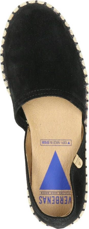 Verbenas Carmen dames espadrilles. Zwart