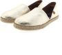 Verbenas Carmen Nucleo meal leren espadrilles goud - Thumbnail 15