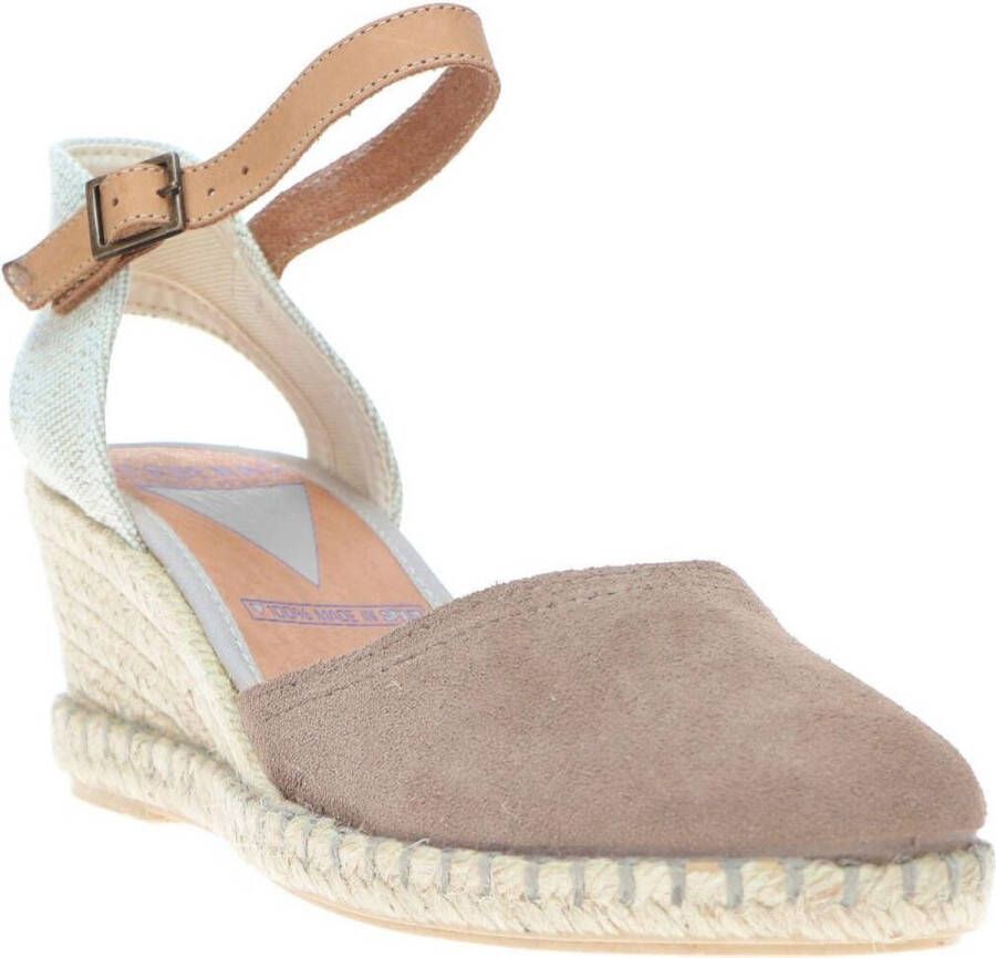 Verbenas Malena Sandalen Touwzool taupe