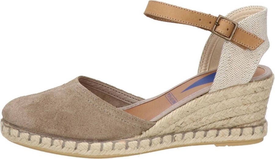 Verbenas Malena Sandalen Touwzool taupe