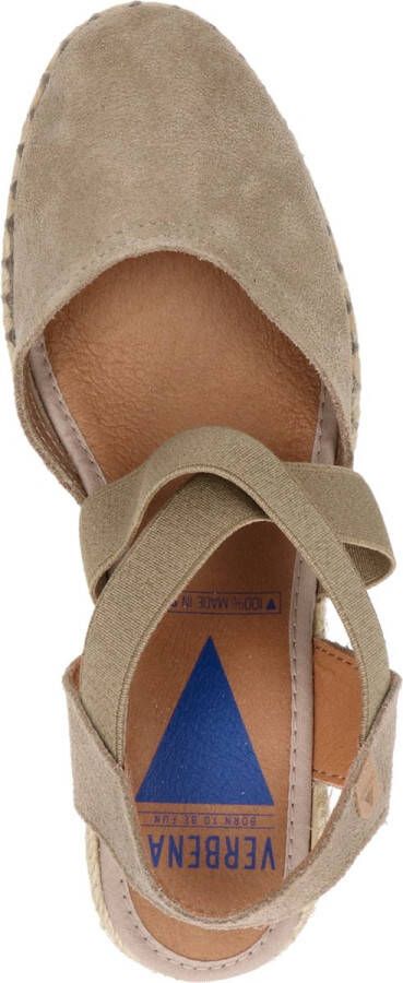 Verbenas Mila Sandalen Touwzool taupe