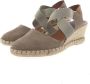 Verbenas Mila Espadrilles Dames Taupe - Thumbnail 8