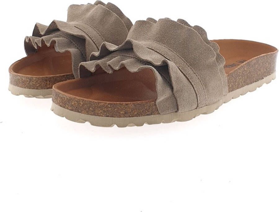 Verbenas Rocio Slippers Dames Taupe