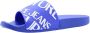 Versace Jeans Couture Fondo Slide Dis. SQ1 Heren Slippers Blauw - Thumbnail 4