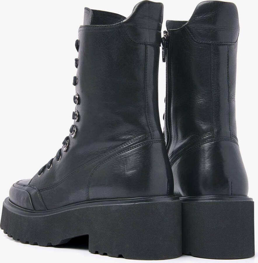 VIA VAI Bobbi Brick Veterboots Zwart