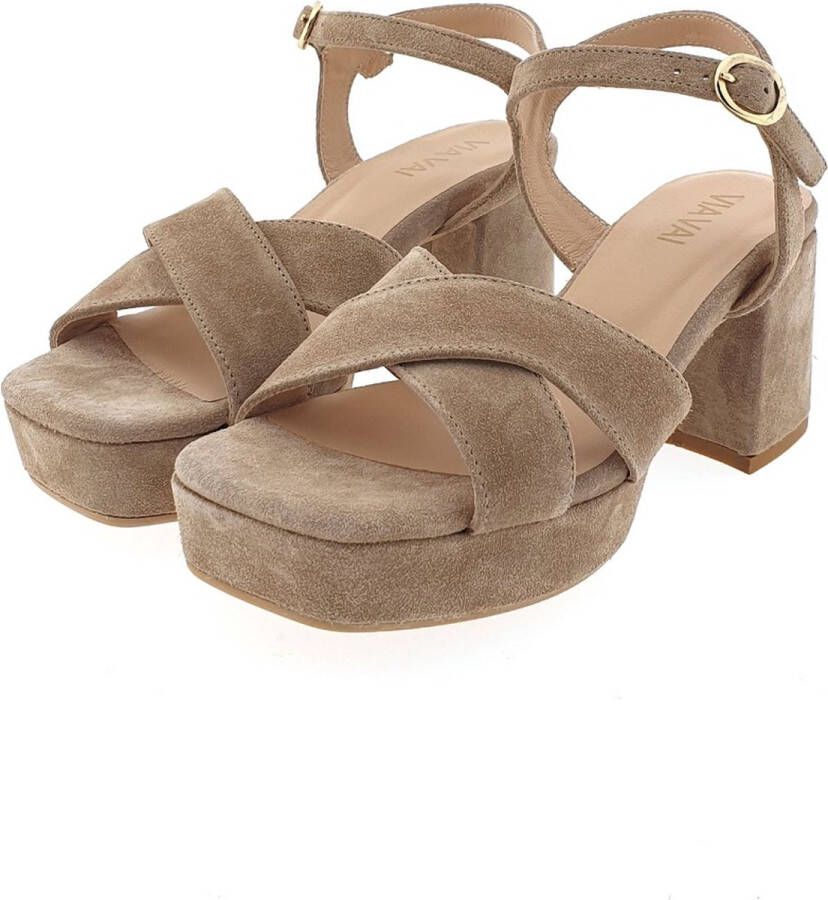 VIA VAI Cassia Six Sandalen Met Hak Beige