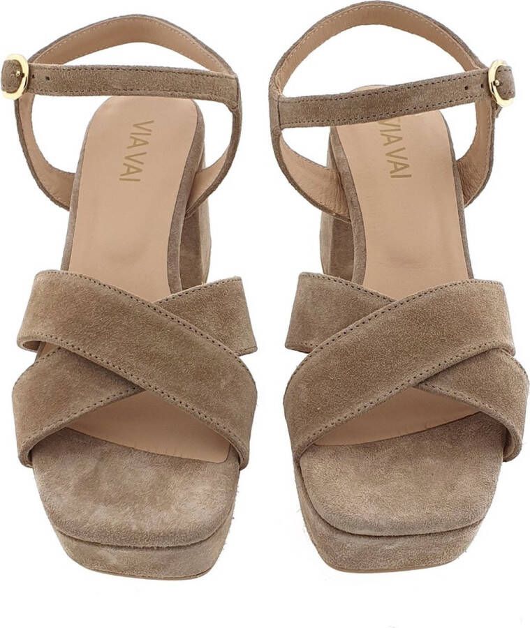 VIA VAI Cassia Six Sandalen Met Hak Beige