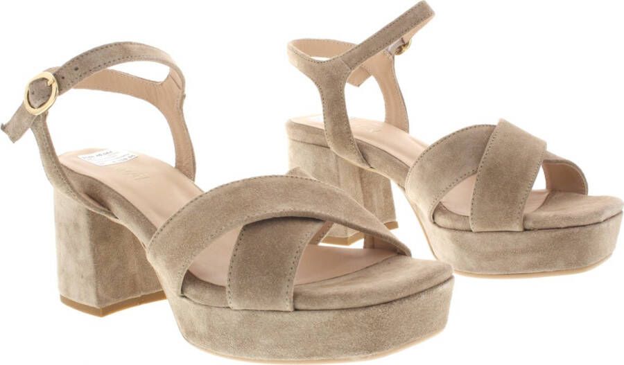 VIA VAI Cassia Six Sandalen Met Hak Beige