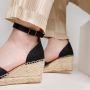 Via vai 58122 Flora 02 900 Basquet Nero Espadrilles - Thumbnail 6